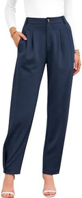 BTFBM Business Casual Outfits for Women Tapered Work Pants