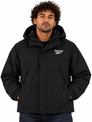 Reebok Mens 3-in-1 Softshell Systems Weather Resistant Midweight Jacket