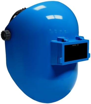 Armour Guard Sugar Scoop Blue Pipeliner Fiberglass Welding Helmet With Flip Front
