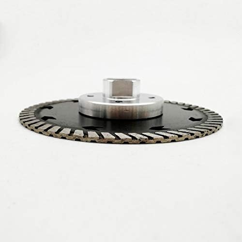 SHDIATOOL Granite Turbo Cutting Blades Two-In-One Design Cut Grind Sharpen Marble Concrete and Bricks Set of 2 Pieces 4.5 Inch and 5 Inch