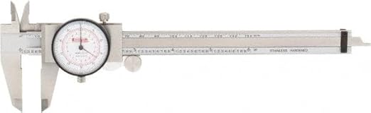 SPI 17-965-5 Dual Scale Inch Metric Dial Caliper: 0" to 6" (0 to 150mm) Range
