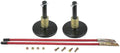(2) New Universal Snow PLOW Shoe Skid Foot Assemblies w/Blade Markers Snowblade