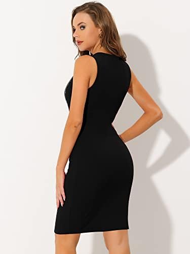 Allegra K Womens Work Sheath Dress Sleeveless Business Pencil Dresss