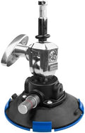Kupo 6" Metal Pump Suction Cup, Heavy Duty Mount with Fixed 5/8" Swivel Baby Pin for Cameras, Lights, and Accessories on Smooth Surfaces for Production Rigging (KG119611)