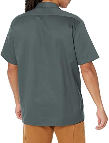 Dickies Men’s Short Sleeve Work Shirt – Durable Twill Button Down Shirts for Men, Lightweight Uniform for Daily Wear