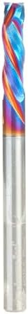Amana Tool Spektra Extreme Tool Life Coated Solid Carbide CNC Compression Spiral Router Bit, 48320-K, 6mm D x 22mm CH x 6mm Shank x 75mm Long 3 Flute