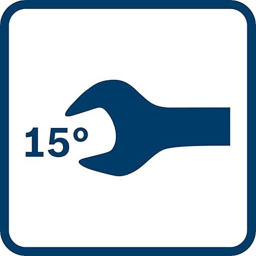 Bosch Professional VDE Wrench - 8mm (15° Jaw Position, Certified up to 1000V, Insulated with Polypropylene (PP) and Thermoplastic Elastomer (TPE))