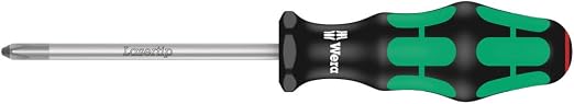 WERA 05105650001 334/6 Rack Screwdriver Set Kraftform Plus Lasertip and Rack, 6 Pieces