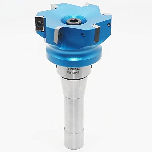 3.15 Inch Face Milling Cutter Aluminum 400R 80MM CNC End Milling Cutter Holder + R8-FMB22 Shank Face Shell Mill Arbor + 6pcs APKT1604 Carbide Inserts + 8mm Hexagon Wrench + T15 Wrench CNC Machine Tool