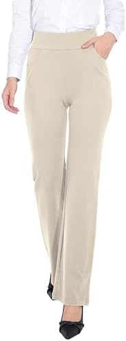 ZTN Womens Stretchy Dress Pants High Waist Work Casual
