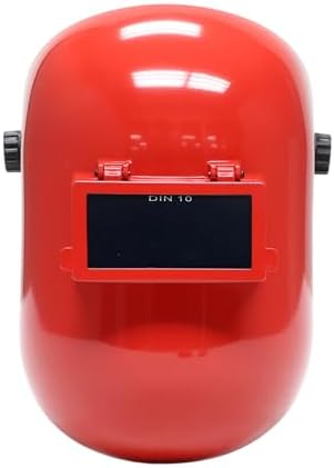 Armour Guard Sugar Scoop Red Pipeliner Fiberglass Welding Helmet With Flip Front