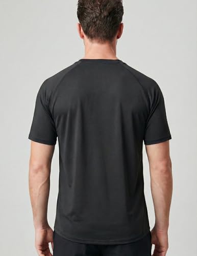 Liberty Imports 5 Pack Men's Active Quick Dry Crew Neck T Shirts