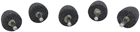 5Pc 1/4" Shank Brown Corundum Grinding Head Cone Shaped Grinding Wheel Abrasive Mounted Grinding Point Stone Rotary Tools Deburring Polishing - Diameter:30mm