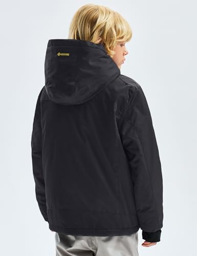 GEMYSE Boy's Waterproof Ski Snow Jacket Fleece Kids Winter Coat with Hood