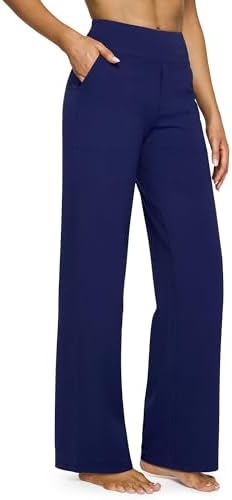 G4Free Yoga Pants for Women Wide Leg Pants with Pockets High Waisted