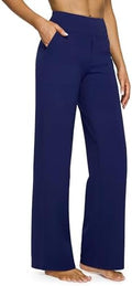 G4Free Yoga Pants for Women Wide Leg Pants with Pockets High Waisted