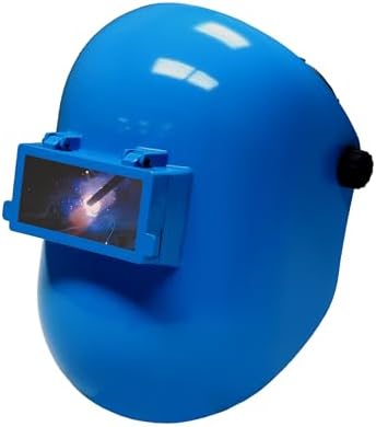 Armour Guard Sugar Scoop Blue Pipeliner Fiberglass Welding Helmet With Flip Front
