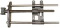 Workbench Clamping Device Carpentry Vise Bench Vise Clamp Steel Guide Rod With Threaded Screw Manual Tightening Handle Mounting Plate Suitable for, 10.5 Inch Woodworking Bench Vise