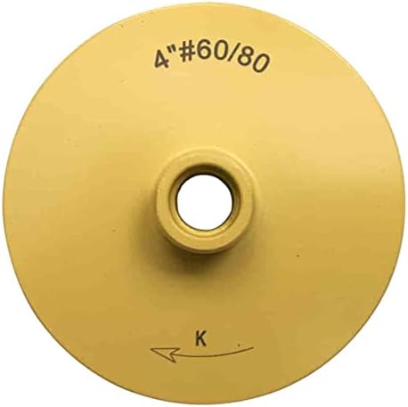 4" Grinding Wheels for Concrete, Granite, and Marble, #60/80 Grit