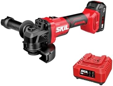SKIL PWR CORE 20V Brushless 4-1/2 In. Angle Grinder Kit, includes 2.0Ah Battery and 20V Standard Charger - AG2990B-10