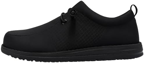 LARNMERN Steel Toe Loafers Women Slip On Work Safety Shoes Walking Sneakers