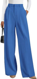 PRETTYGARDEN Women's Flowy Wide Leg Dress Pants