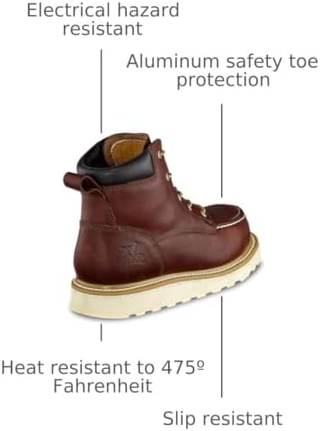 Irish Setter Ashby 6" Mens Aluminum Toe Work Boot