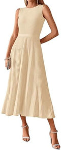 BTFBM Women Midi Bodycon Tank Dress