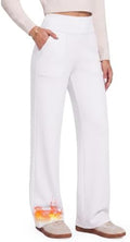 GAYHAY Fleece Lined Wide Leg Pants for Women, High-Waisted with Pockets