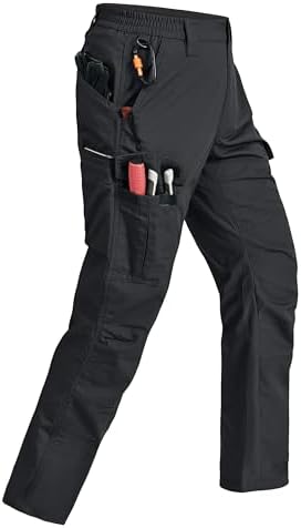Mens Cargo Pants Ripstop Breathable Tactical Hiking Pants with 7 Pockets
