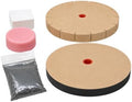 Keen Edge Knife Sharpening Wheel System – 6” Sharpening & Honing Wheels Kit for Bench Grinder – Includes Rouge, Lubricant & Abrasive Compound – Fits 1/2” or 5/8” Shafts (WKS600)