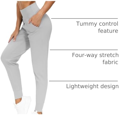 THE GYM PEOPLE Women's Workout Joggers Pants Lightweight Lounge Leggings
