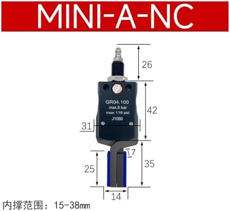 Manipulator Mini Fixture Robot Mini Fixture Accessories Pneumatic Mini, Inner Support Fixture with Magnetic Detection Device MINI-A-NC(MINI-A-NC Colloid)