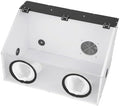 2-Hole Fully Enclosed Polisher Dust Box, Electric Grinding Dust Box, Benchtop Polishing Dust Box for Dentures, Jewelry & Wood Carving
