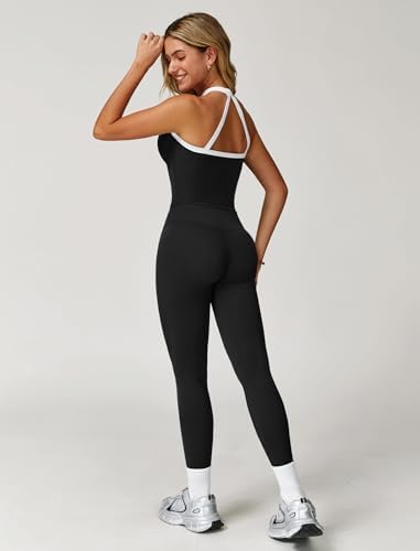 ABOCIW Workout Sets for Women 2 Piece Padded Sports Bra Tank Top High Waist Leggings Sets Gym Yoga Work Out Clothes