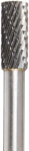 Drill America SA-2 Carbide Burr/Rotary File Cylindrical Double Cut for Die Grinder 5/16" Dia. x 3/4" Cut Length with 1/4" Shank and 2-1/2" Overall Length, DUL Series