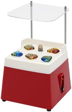 Stained Glass Grinder, 65W Industrial Glass Cutter Mini Glass Ceramics Grinder Machine with Baffle Bracket and Grinding Bit, Power Diamond Glass Art Grinding Tool, 4200r/min, 110V, 0.1A