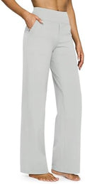 G4Free Yoga Pants for Women Wide Leg Pants with Pockets High Waisted
