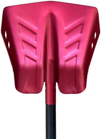 Emergency Snow Shovel with Saw - Converts from Dig to Chop/Hoe Mode - Portable for Snowmobiles, Skiing, Backcountry, Avalanche Rescue - Winter Survival Gear for Car, Camping - T6 Aluminum