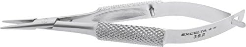 Excelta 382 Pliers, Micro, Straight, Two Star, SS