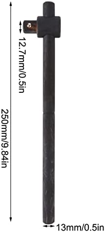 1/2 Inch Drive Sliding T-Handle Socket Wrench, 9.84 Inch Heavy Duty Steel Bar