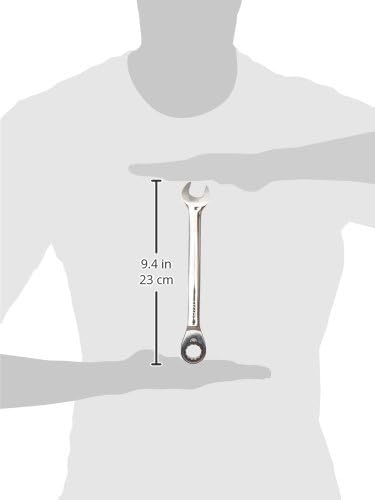 Williams JHW1222RC Reversible Ratcheting 12 Point SAE Combination Wrench, with High Polish Chrome Finish - 11/16-Inch