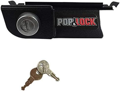 Pop & Lock – Manual Tailgate Lock for Dodge Ram 1500, 2500, and 3500, Fits 2002 to 2008 (Chrome, PL3400C, Works with No Factory Lock)