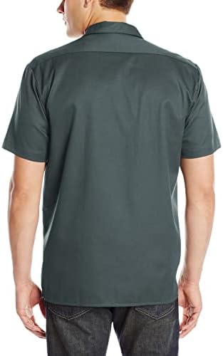 Dickies Men’s Short Sleeve Work Shirt – Durable Twill Button Down Shirts for Men, Lightweight Uniform for Daily Wear