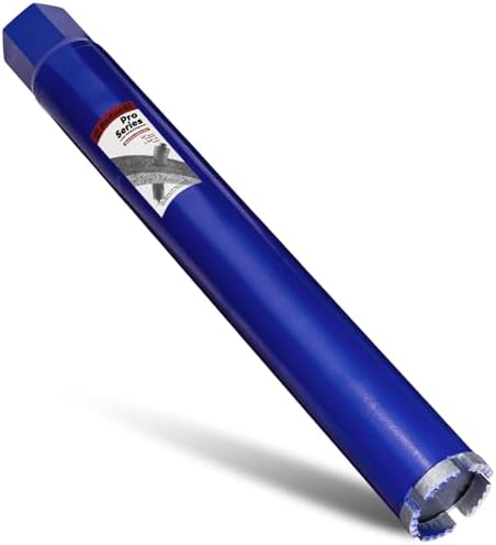 2 Inch Core Drill Bit for Concrete with Rebar - 14" Depth, Wet Use 1-1/4"-7 UNC Core Bit, Upgraded Welded Teeth for Brick, Block, Masonry, Stucco, Alsphalt - Great for DIY & Pros (51mm)