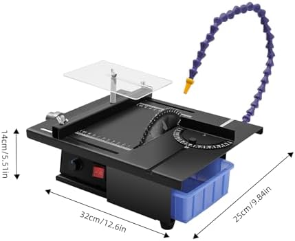 Jade Carving Machine,1850W Jade Table Grinder Multifunctional Jade Bench Faceting Cutting Carving Polishing Machine,Micro Gem Jewelry Rock Table Saw Polisher Machine Tool for Jade,Wood,0-10000r/Min