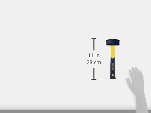 ESTWING Sure Strike Drilling/Crack Hammer - 2-Pound USA Made Sledge with Fiberglass Handle & No-Slip Cushion Grip - MRF2LB