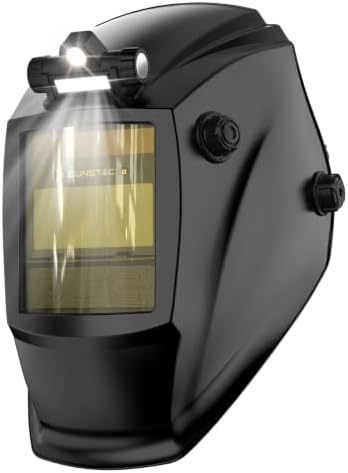 Sunstac Auto-Darkening Welding Helmet, Shade 4/9-13 with Light