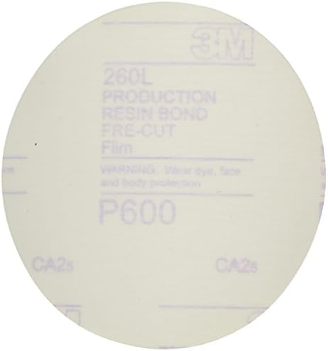3M Hookit Finishing Film Abrasive Disc 260L, 00955, 5 in, P600