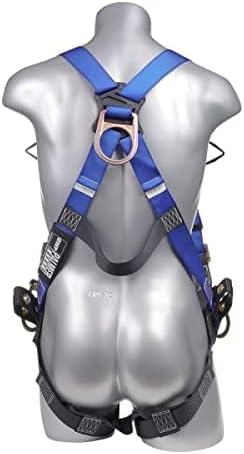 Construction Harness 5 Point Adjustment, Back D-Ring, Grommet Legs, Multiple Styles I OSHA ANSI Compliant